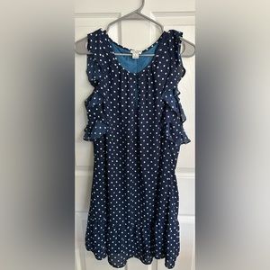 J. Crew Navy Dot dress
